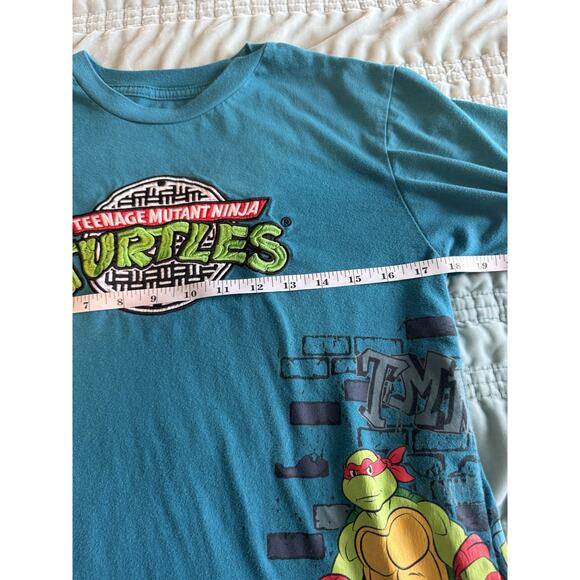 Teenage Mutant Ninja Turtles Shirt Embroidered Logo Small Logo Graphic Shirt - Picture 8 of 9